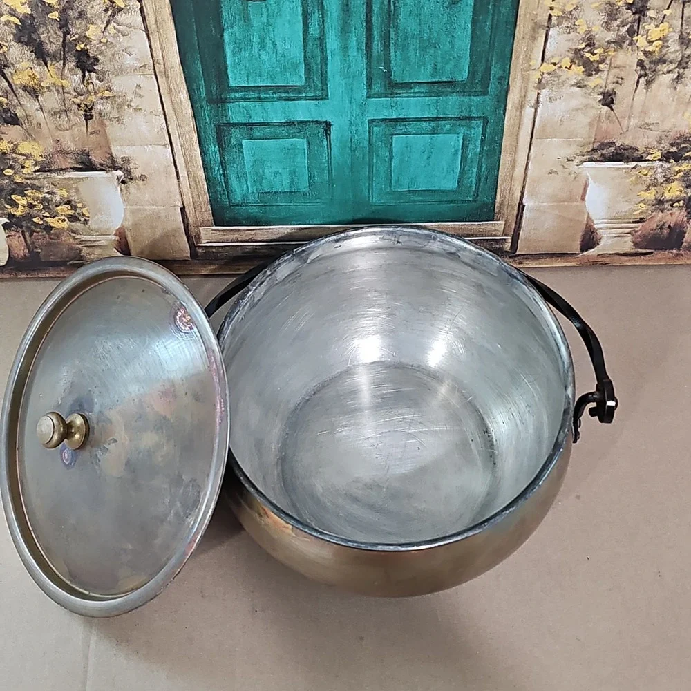 Vtng Vinora Hammered Copper Cooking Pot, Germany